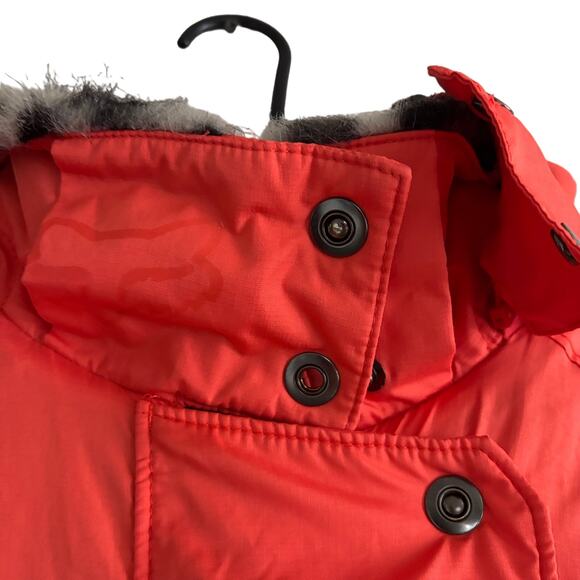 Fox Racing Women's S Full Zip Coat Orange Cheetah Fur Lined Graphic Logo on Side - Picture 6 of 14